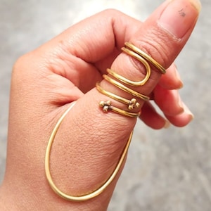 Brass MCP Splint Ring: Knuckle Arthritis Ring