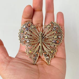 BUTTERFLY FRENCH - Barrettes for Thin Hair- Hair Clips- big Barrettes- Hair Accessories- Butterflies for women