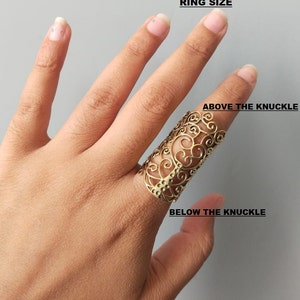 Arthritis, EDS finger splint for both joints, Full finger ring sterling silver 925, PID & DIP joints image 7