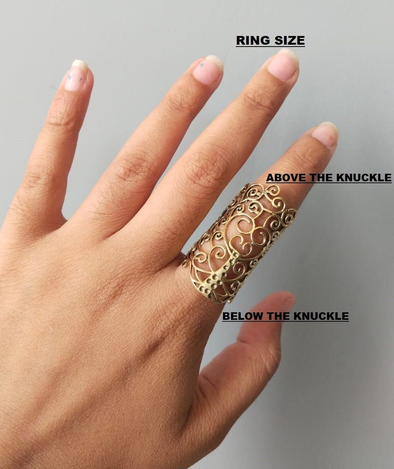 Arthritis, EDS finger splint for both joints, Full finger ring sterling silver 925, PID & DIP joints image 7