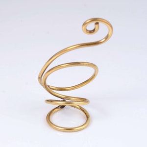 Brass Spiral Ring: Arthritis Knuckle Splint, Midi Ring