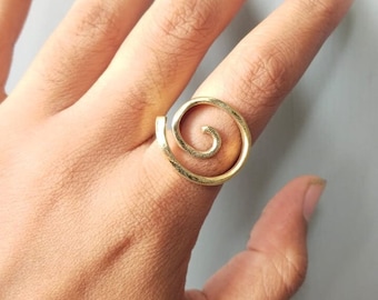 Spiral Brass Ring