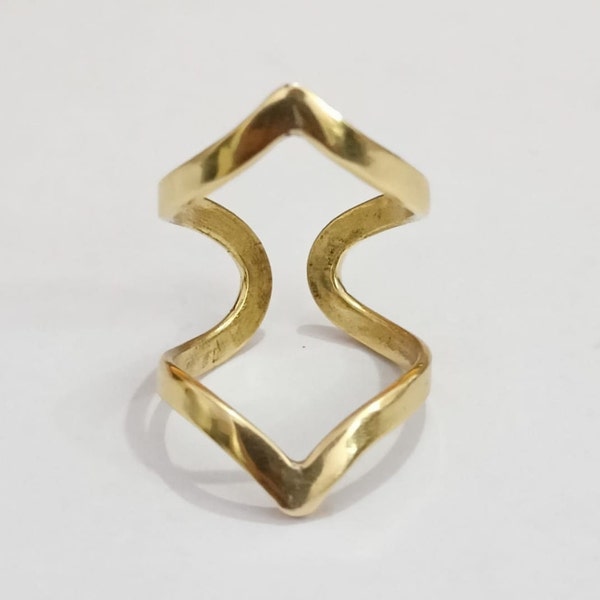 Arthritis Ring, Splint Knuckle Ring, Adjustable Thumb Ring, Chevron Ring, gold Ring for Women, Unique ring, Simple Geometric Ring, Statement