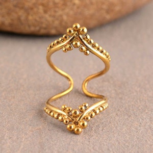 Brass Arthritis Ring: Knuckle Splint, Midi Thumb Ring
