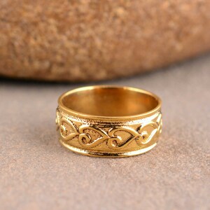 Gold Heart Ring, Brass Ring, Handmade Heart Ring, Gold Brass Ring, Minimalist Ring, Gold Ring, Dainty Ring, gift for her