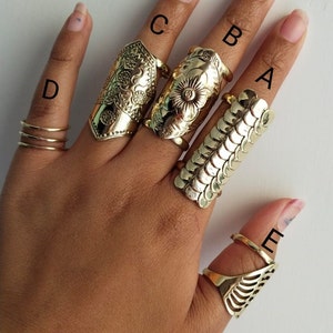 Brass Arthritis Finger Splint Rings: Adjustable EDS Mallet Rings