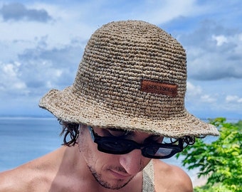 Handwoven Hemp Sun Hat: Adjustable Brim, Sustainable Gift