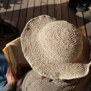 Handwoven Hemp Sun Hat: Wide Brim, Foldable, Summer Protection Australia
