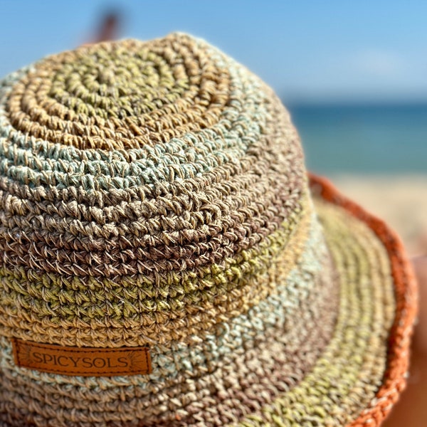 Sustainable Hemp Hat Summer Sun Hat Sustainable Foldable Beach Hat