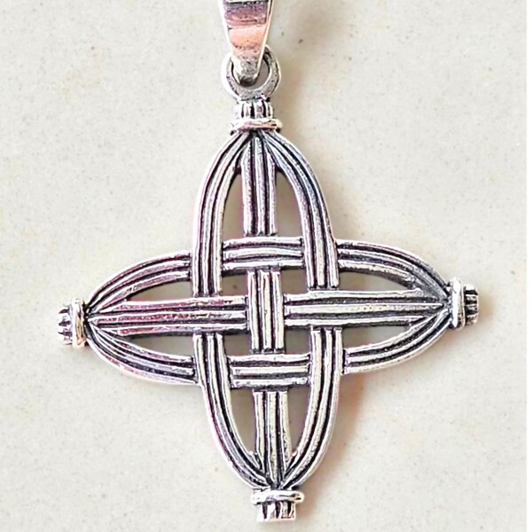 Saint Brigid's Cross Celtic Irish Druid Goddess Jewelry silver 925 Pendant!