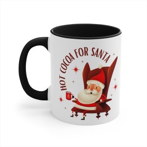 Hot CoCoa for Santa -Two-Tone Coffee Mugs, 11oz