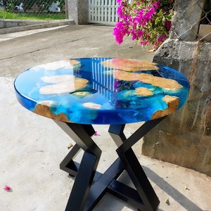 Coffee tree wood epoxy resin table on request - Table art, Unique Epoxy table, Epoxy dining table, Living room table,