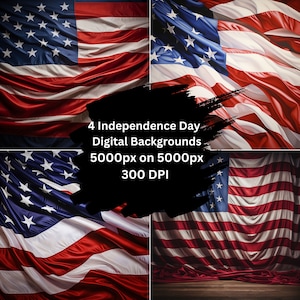 American Flag - Independence Day - AI Stunning Digital Backdrops for Captivating Imagery!