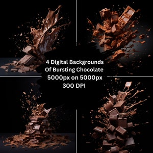 Bursting Chocolate AI Stunning Digital Backdrops for Captivating Imagery!