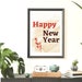 Printable Happy New Year Sign New Years Eve Decorations - Etsy