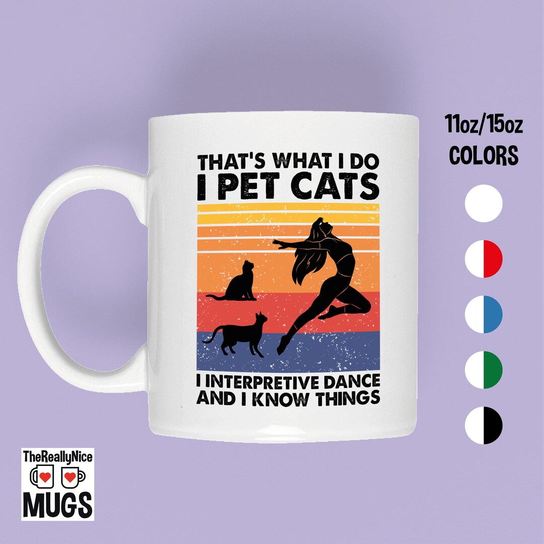Interpretive Dance Mug | Funny Dancer Coffee Mug, Expressive Movement ...