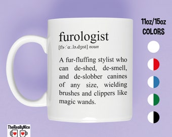 Funny Dog Groomer Mug | Furologist Definition Coffee Cup