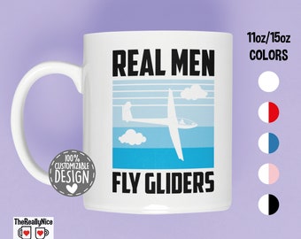 Sailplane Glider Mug for Men | Soaring Airplane Pilot Tea Cup, Aeroplane Gift, Sailplane Pilot Coffee Mug