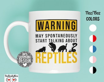 Reptile Lover Mug | Herpetology Gift, Animal Tea Cup