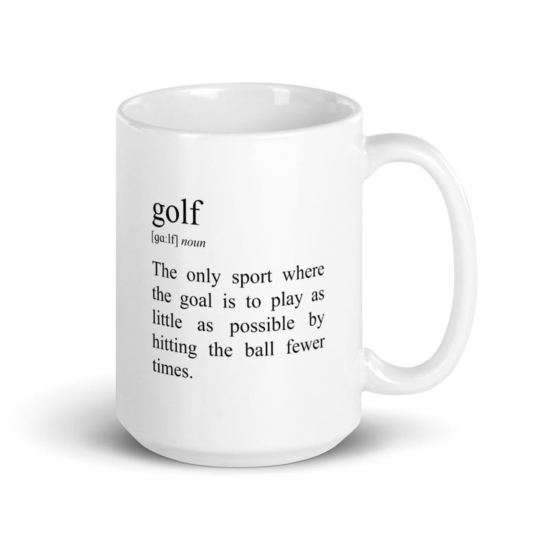 Golf Mug Funny Golf Definition Enthusiast, Tea Cup, Funny Golf Coffee