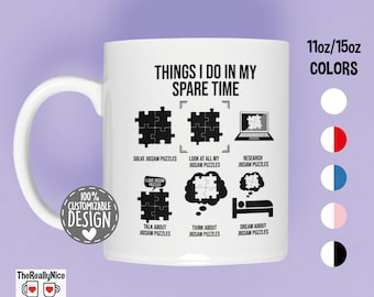 Jigsaw Puzzle Lover Mug | Things I Do In My Spare Time