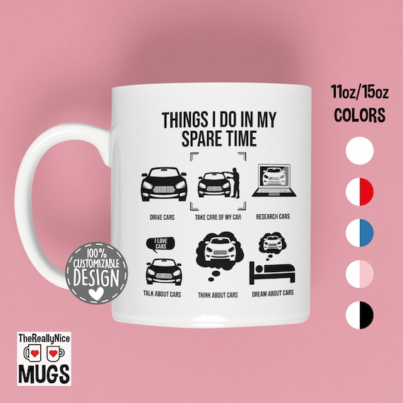 Car Lover Mug Car Guy Mug, Things I Do, Car Loving Husband Gift, Muscle Car  Coffee Mug 