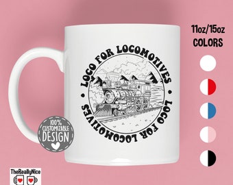 Train Lover Mug | Trainspotting Gift, Trainspotter Tea Cup, Loco For Locomotives, Model Train Enthusiast, Railfan Coffee Mug