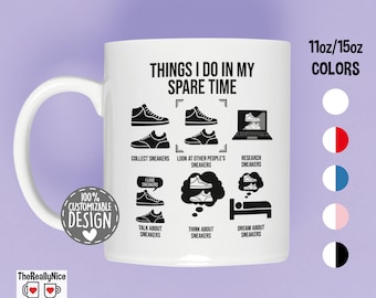 Sneaker Collector Mug | Spare Time Design, Footwear Fan Tea Cup