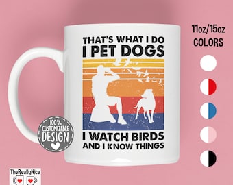 Dog And Bird Lover Coffee Mug | Birding, Birdwatching Gift