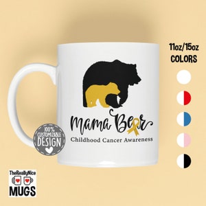 Floral Mama Bear Alaska Camp Mug
