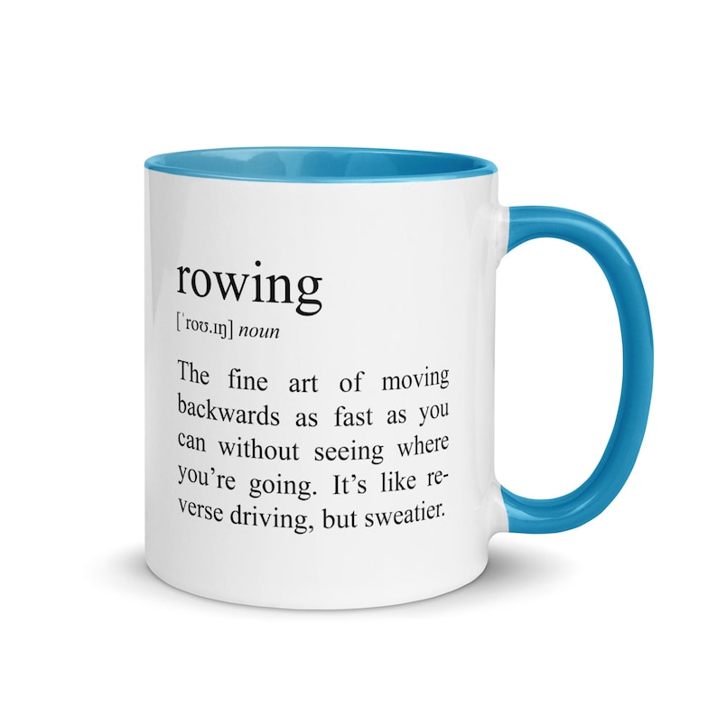Funny Rowing Mug Rowing Definition, Crew Team, Tea Cup, Funny Rowing