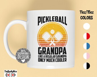 Funny Pickleball Grandpa Mug | Pickleballer Gift