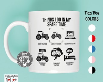 Funny Tractor Mug | Farming Mug, Farmer Gift, Tractor Lover Cup, Farmer Gift, Farm Coffee Mug