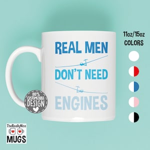 Sailplane Glider Mug for Men | Soaring Airplane Pilot Mug, Aeroplane Gift, Sailplane Pilot Dad Coffee Mug