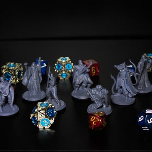 3D Printed D&D Miniatures in Resin - medium size