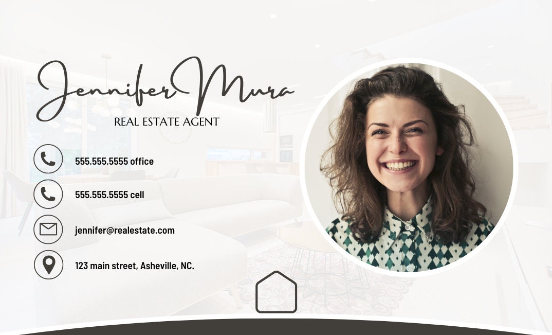 Real Estate Marketing | Business Card & Digital Business Card Bundle ...
