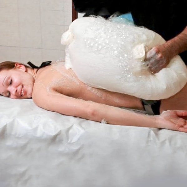 Turkish Bath, Foam Bag, Personal care, Relaxation Spa , Massage, Foam with soap, Peeling, cleaning, Aroma Therapy, Turkish Massage