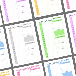 Daily Planner Printable Daily Organizer Day Planner - Etsy