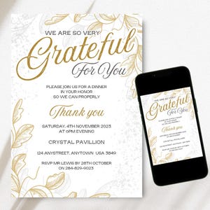 Corporate Appreciation Invitation: Elegant Business Event (Digital Download)