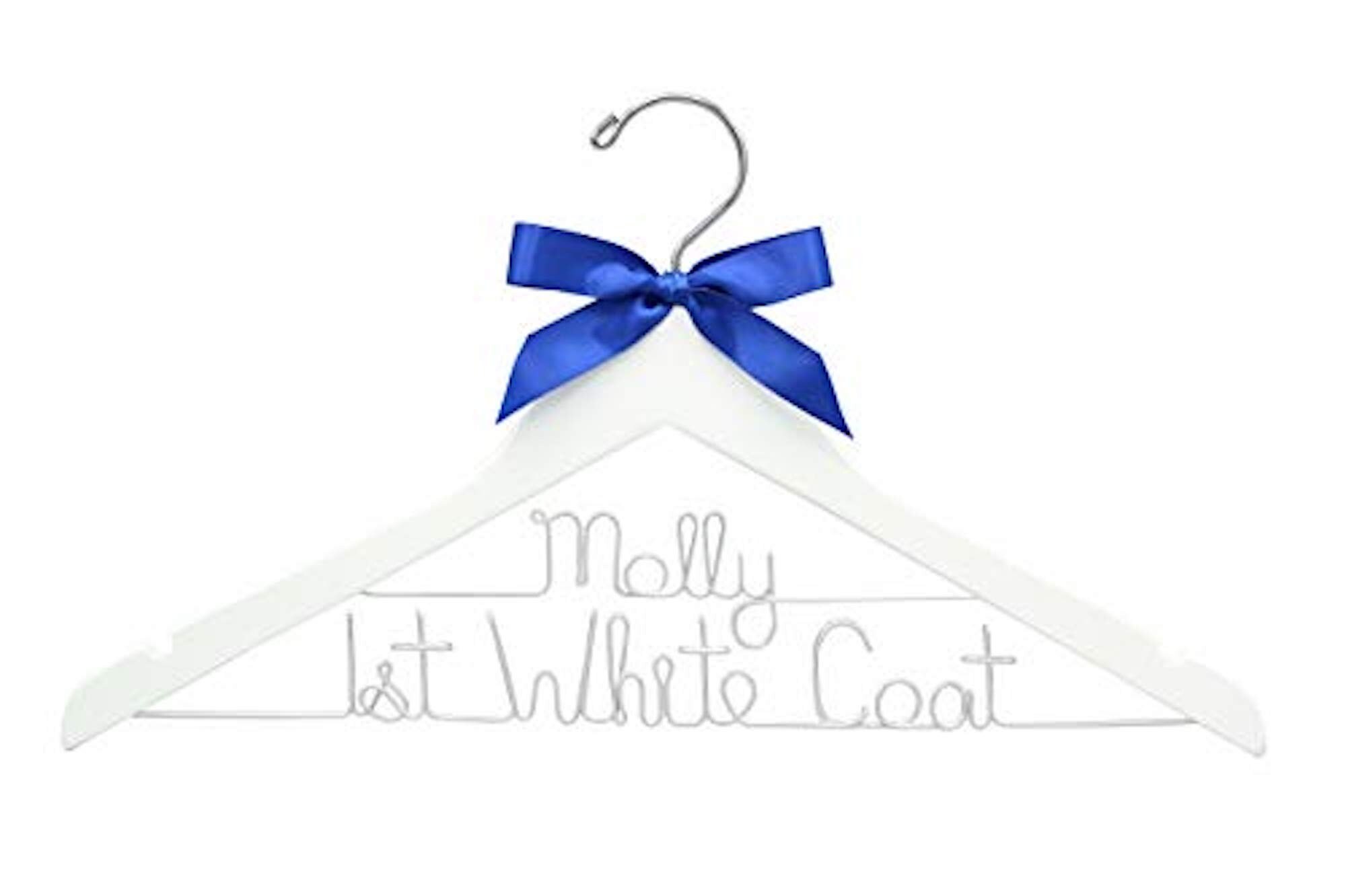 Customizable White Coat Hanger Doctor, Nurse, Physician Assistant