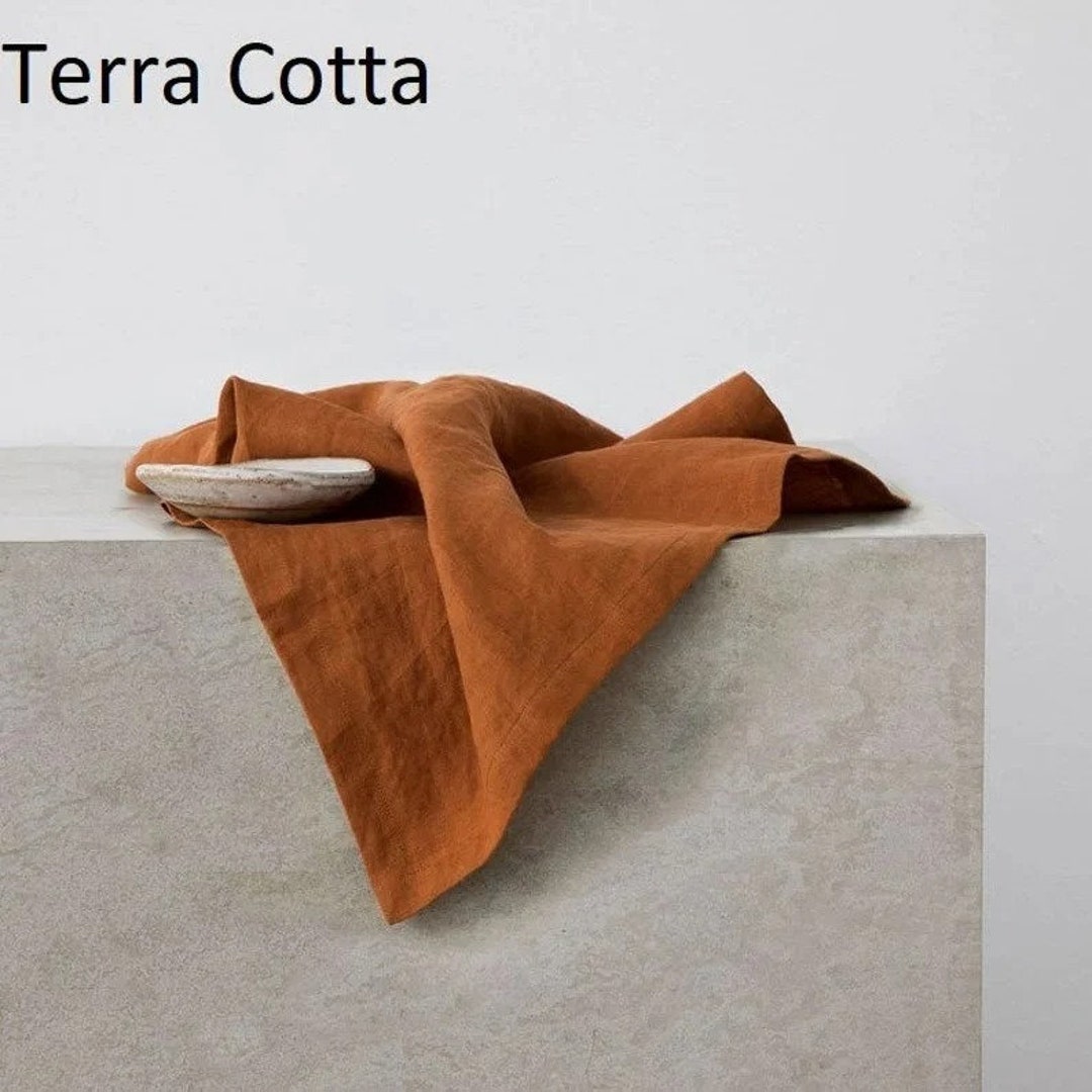 200 Pc Terra Cotta Napkins Softened Cotton Table Napkins in Etsy