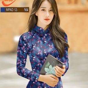 Pre-made Vietnamese Traditional Ao Dai For Women | Uniform Ao Dai | Ao Dai For Girls | Vietnamese Dress | Ao Dai Dress | Ao Dai Lụa Bảo Anh