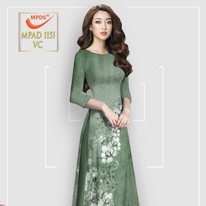 Pre-made Vietnamese Traditional Ao Dai For Women | Ao Dai For Women | Ao Dai For Girls | Vietnamese Dress  | Ao Dai For Wedding Ceremony
