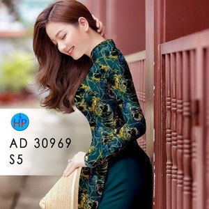 Vorgefertigte Traditionelle Vietnamesische 3D Ao Dai Für Frauen | Ao Dai für Mädchen | Vietnamesisches Kleid | Ao Dai Für Hochzeit | Mondneujahr