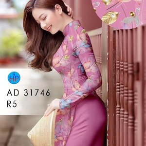 3D Printed Ao Dai Silk | Pre-made Vietnamese Traditional Ao Dai | Ao Dai For Women | Ao Dai For Girls | Áo Dài Truyền Thống | Ao dai For Tet