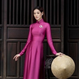 Dark Green Velvet Ao Dai | Vietnamese Traditional Ao Dai for Dark Green Velvet Ao Dai | Vietnamese Traditional Ao Dai for