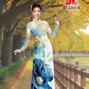 Pre-made Vietnamese Traditional Ao Dai For Women| Ao Dai For Women | Ao Dai For Girls | Vietnamese Dress | Ao Dai Dress |Silk Ao Dai Vietnam