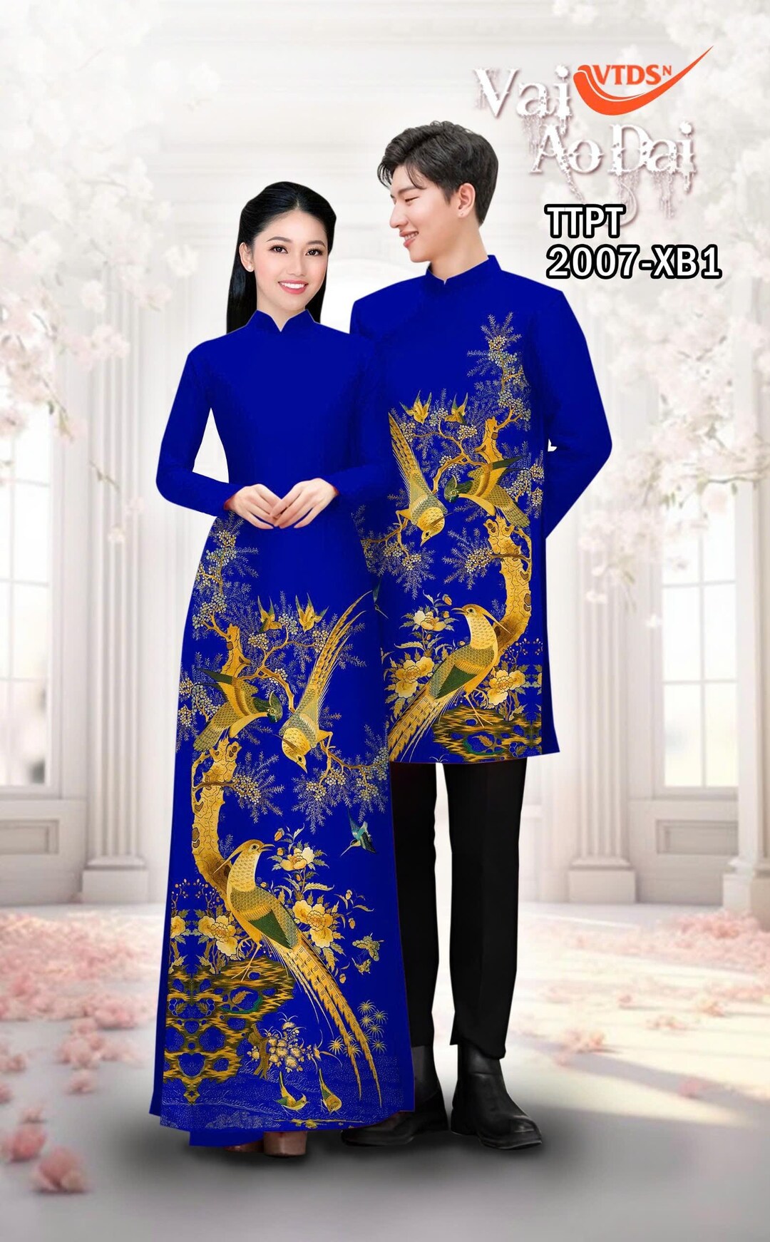New Ao Dai Couple 2025 | Pre-made Vietnamese Traditional Ao New Ao Dai Couple 2025 | Pre-made Vietnamese Traditional Ao