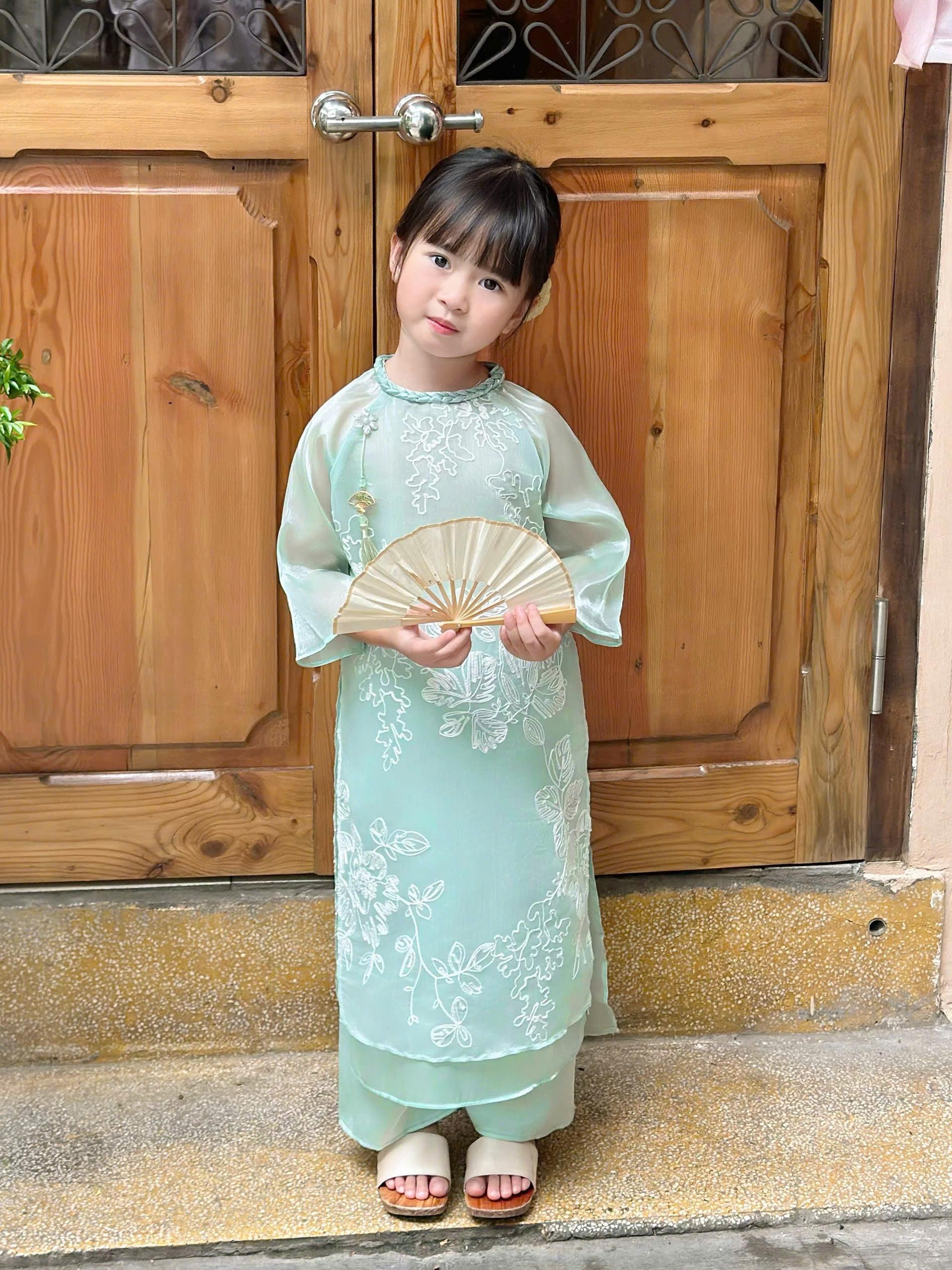 Ao dai xanh mint - Etsy 日本