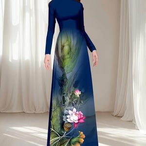 Pre-made Vietnamese Traditional Ao Dai For Women - 5 Colors | Ao Dai For Women | Ao Dai For Girls | Vietnamese Dress | Viet Dress with Pants